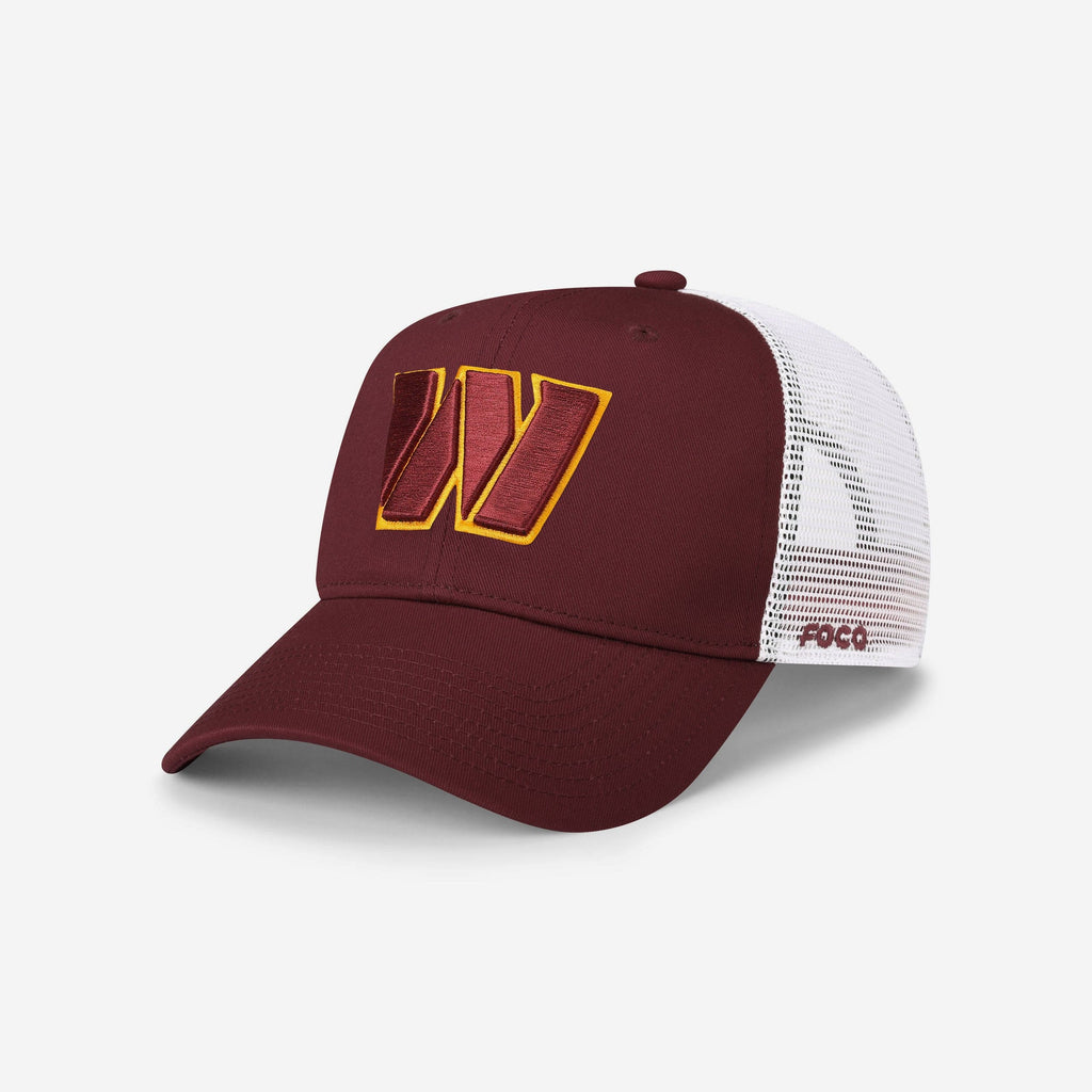 Washington Commanders Primary Logo Trucker RF Cap FOCO - FOCO.com