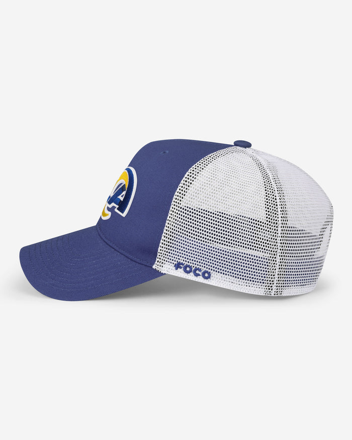 Los Angeles Rams Primary Logo Trucker RF Cap FOCO - FOCO.com