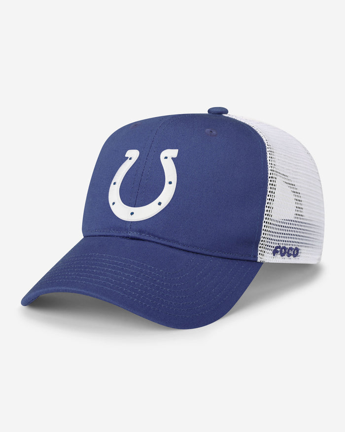 Indianapolis Colts Primary Logo Trucker RF Cap FOCO - FOCO.com