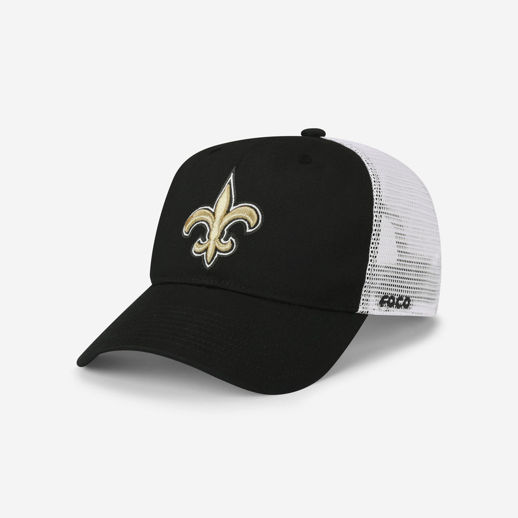 New Orleans Saints Primary Logo Trucker RF Cap FOCO - FOCO.com