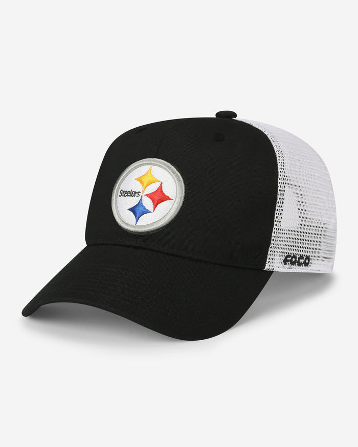 Pittsburgh Steelers Primary Logo Trucker RF Cap FOCO - FOCO.com