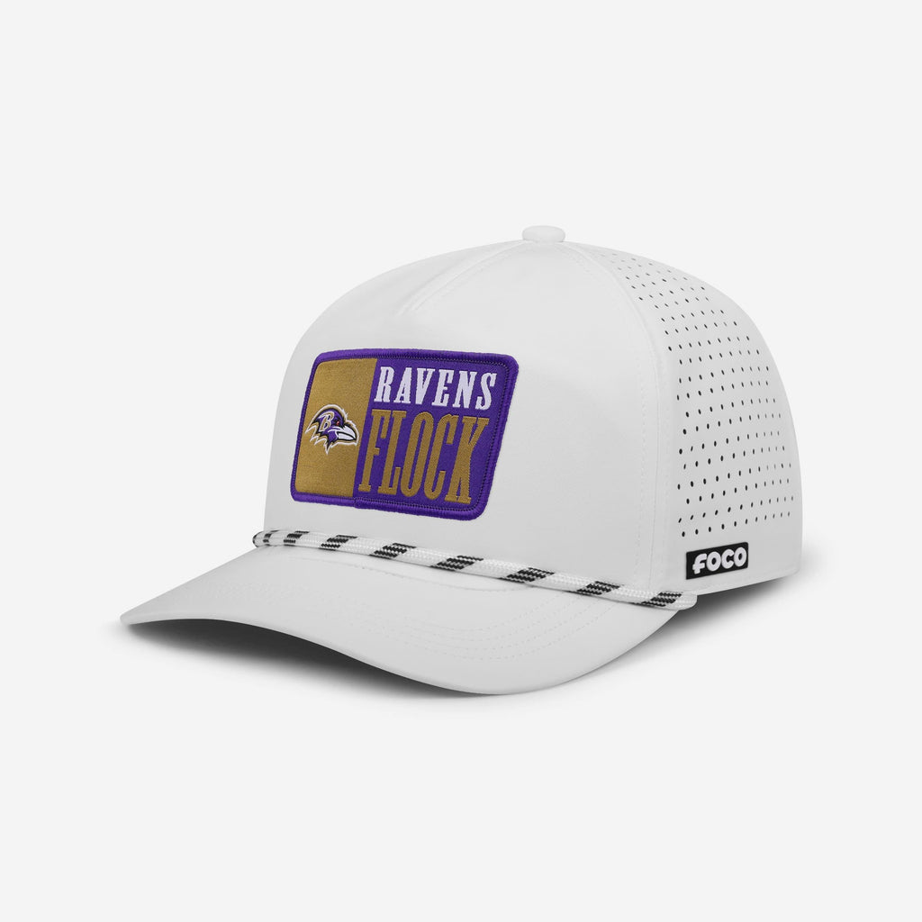 Baltimore Ravens Slogan Patch Poly Pro Marquee RF Cap FOCO - FOCO.com