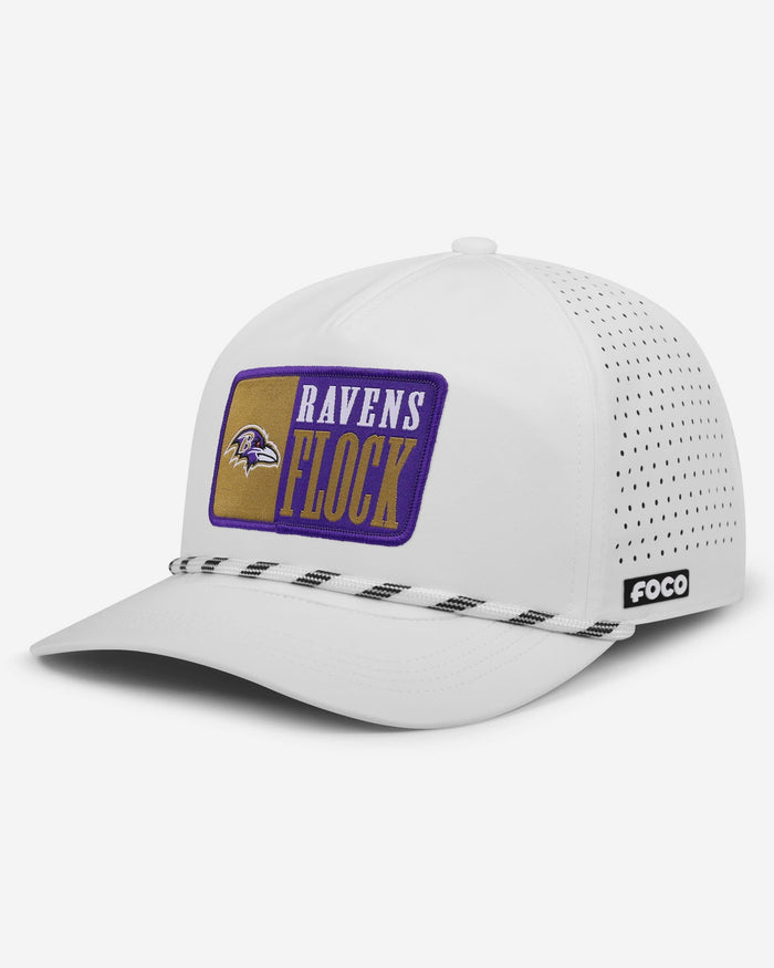 Baltimore Ravens Slogan Patch Poly Pro Marquee RF Cap FOCO - FOCO.com