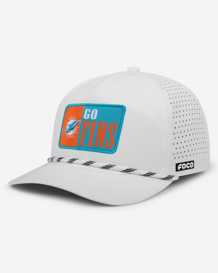 Miami Dolphins Slogan Patch Poly Pro Marquee RF Cap FOCO - FOCO.com