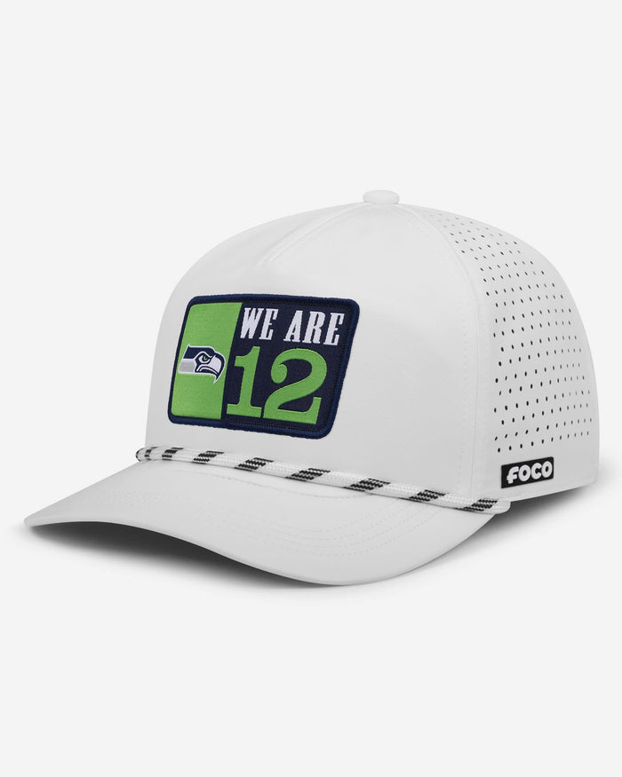 Seattle Seahawks Slogan Patch Poly Pro Marquee RF Cap FOCO - FOCO.com