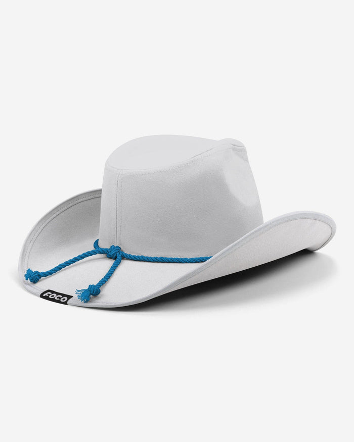 Detroit Lions White Rhinestone Logo Cowboy Hat FOCO - FOCO.com