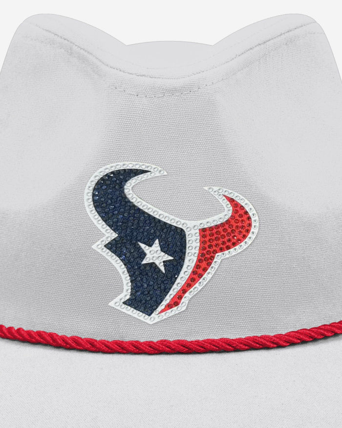 Houston Texans White Rhinestone Logo Cowboy Hat FOCO - FOCO.com