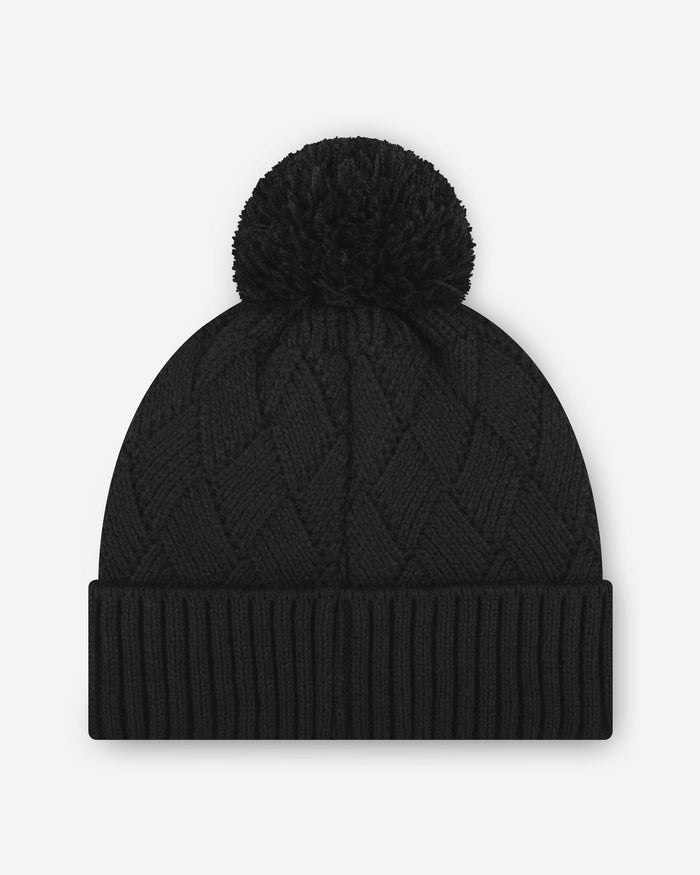 Pittsburgh Steelers Rhinestone Primary Logo Criss Cross Beanie FOCO - FOCO.com