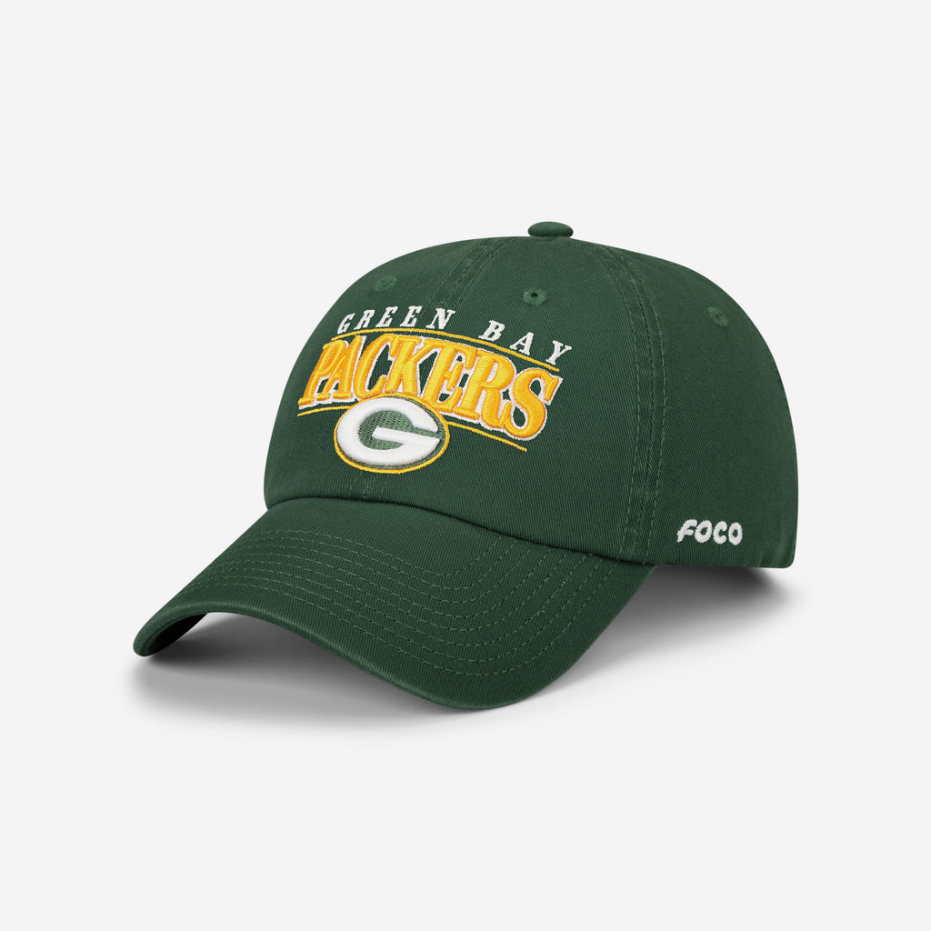 Green Bay Packers Signature Bars Casual Classic Cap FOCO - FOCO.com