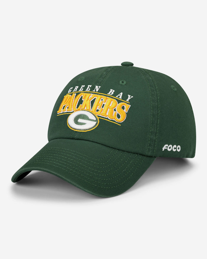 Green Bay Packers Signature Bars Casual Cap FOCO - FOCO.com