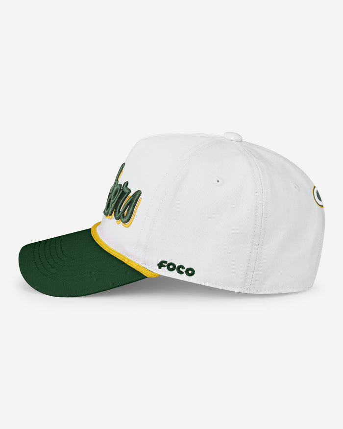 Green Bay Packers Monty Script Marquee RF Cap FOCO - FOCO.com