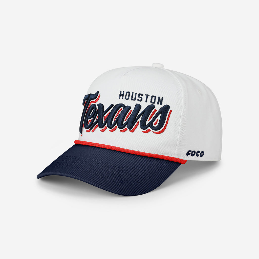 Houston Texans Monty Script Marquee RF Cap FOCO - FOCO.com