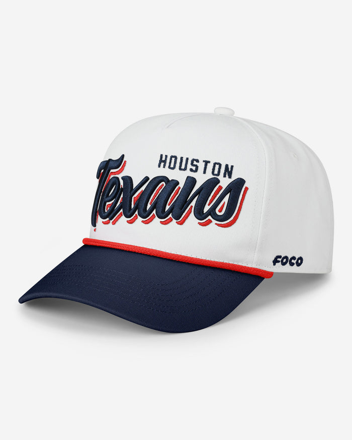 Houston Texans Monty Script Marquee RF Cap FOCO - FOCO.com