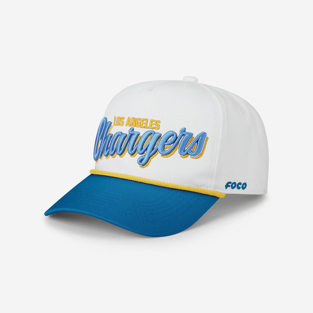 Los Angeles Chargers Monty Script Marquee RF Cap FOCO - FOCO.com