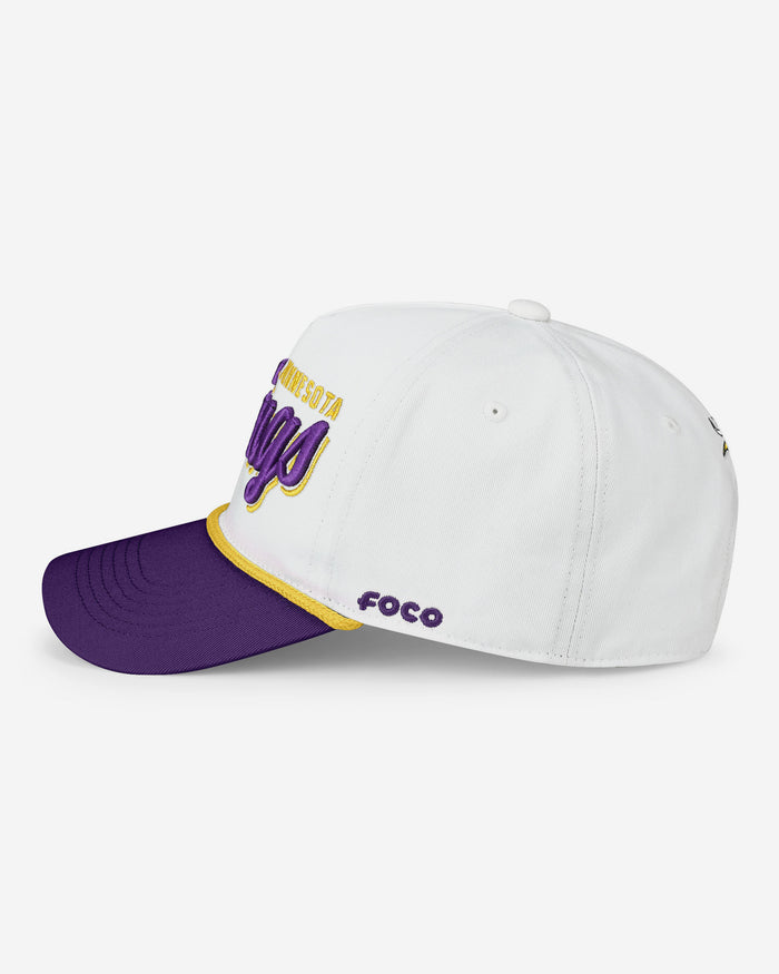 Minnesota Vikings Monty Script Marquee RF Cap FOCO - FOCO.com