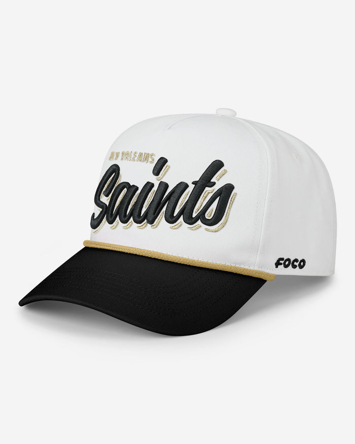 New Orleans Saints Monty Script Marquee RF Cap FOCO - FOCO.com