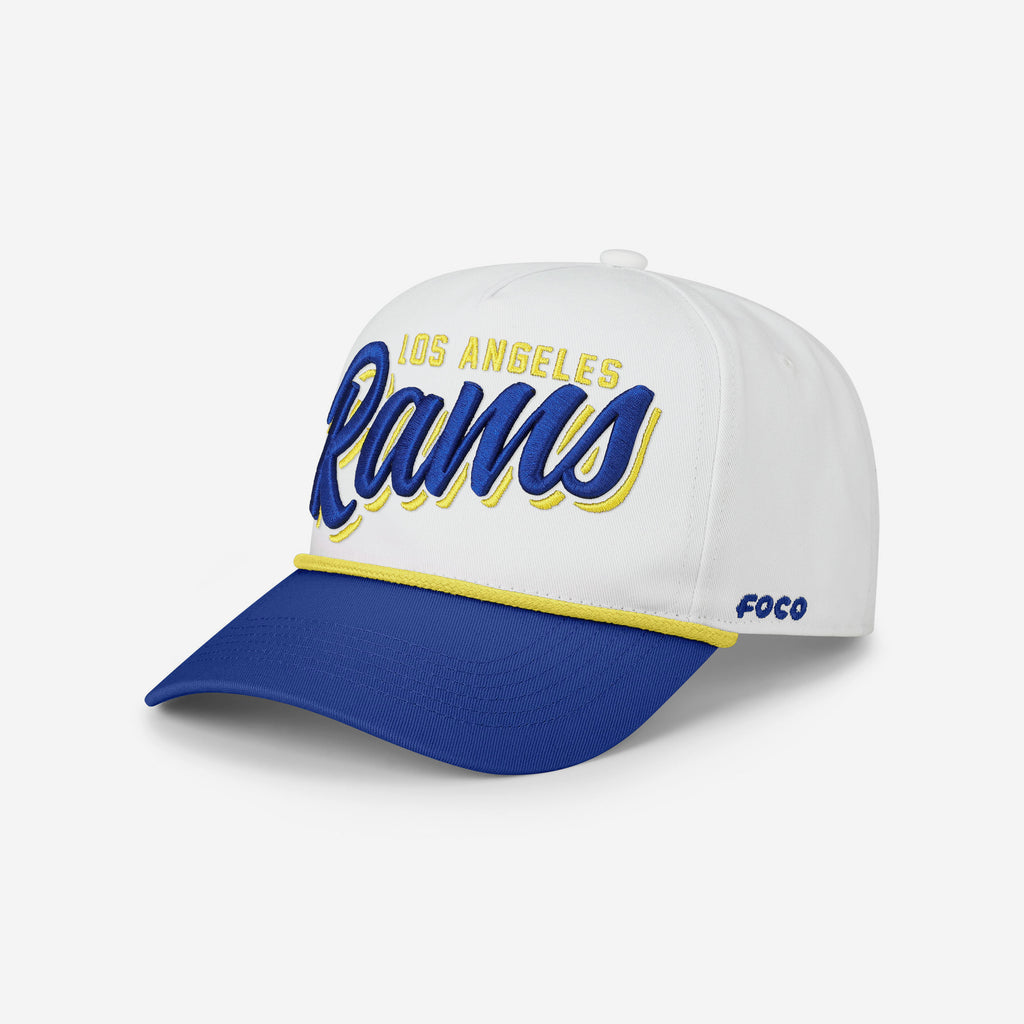 Los Angeles Rams Monty Script Marquee RF Cap FOCO - FOCO.com