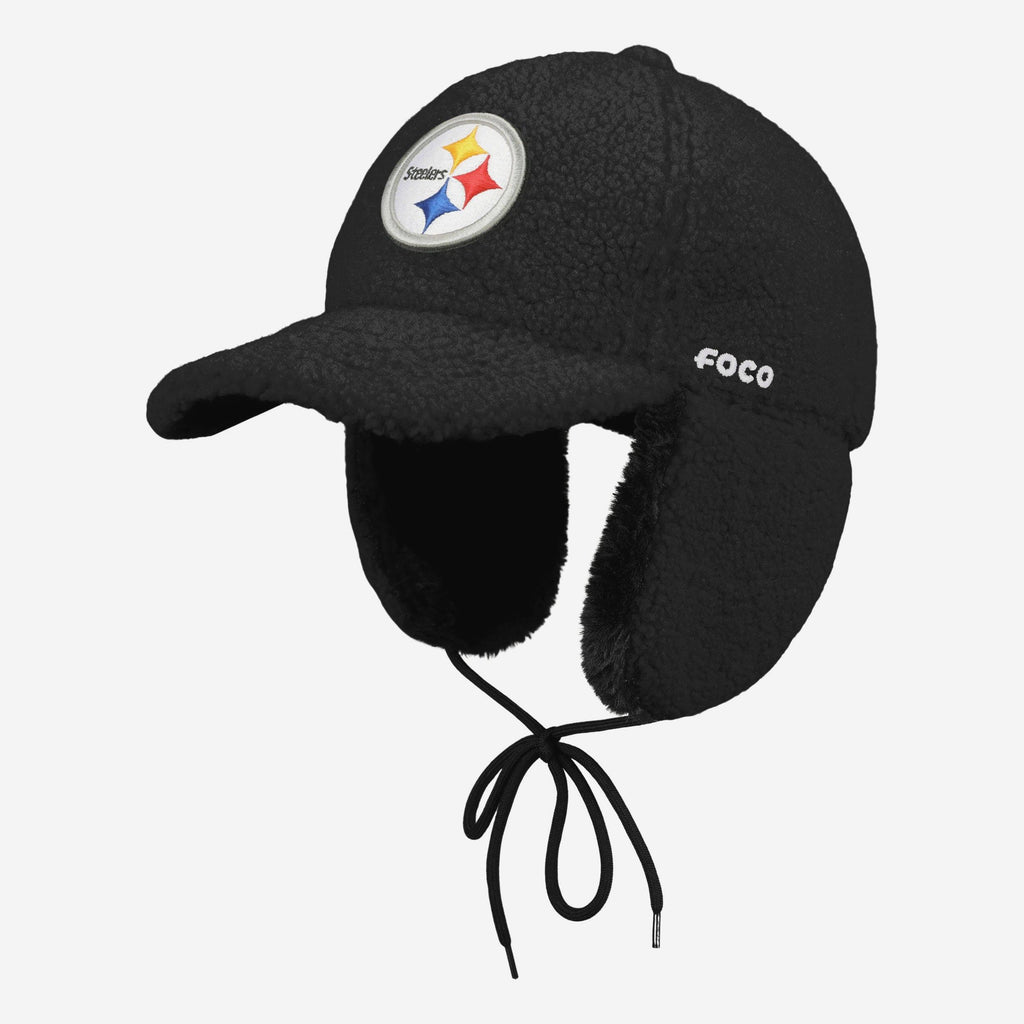 Pittsburgh Steelers Sherpa Trapper Cap FOCO - FOCO.com