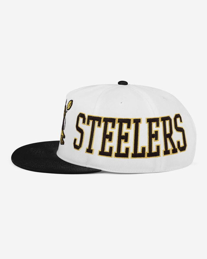 Pittsburgh Steelers Retro Strong Side Wrap Marquee RF Cap FOCO - FOCO.com