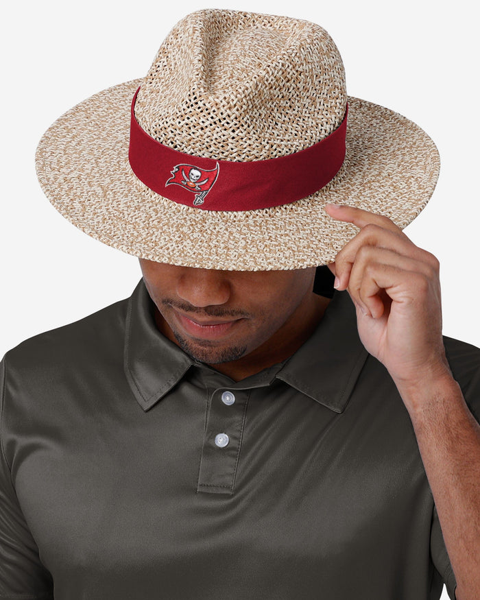 Tampa Bay Buccaneers Band Straw Hat FOCO - FOCO.com