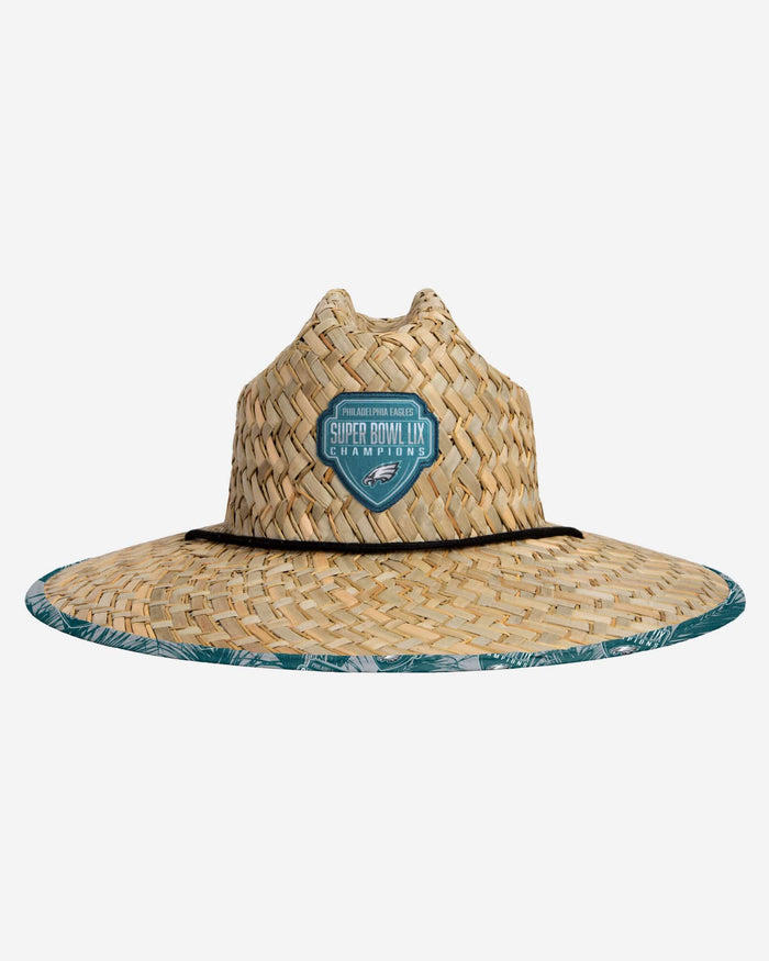 Philadelphia Eagles Super Bowl LIX Champions Straw Hat FOCO - FOCO.com