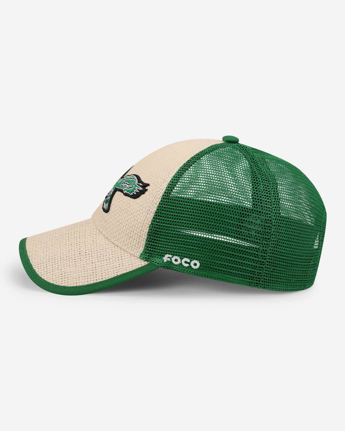 Philadelphia Eagles Straw Trucker Cap FOCO - FOCO.com