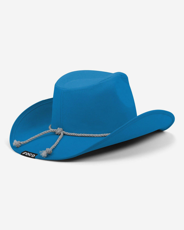 Detroit Lions Team Color Rhinestone Logo Cowboy Hat FOCO - FOCO.com