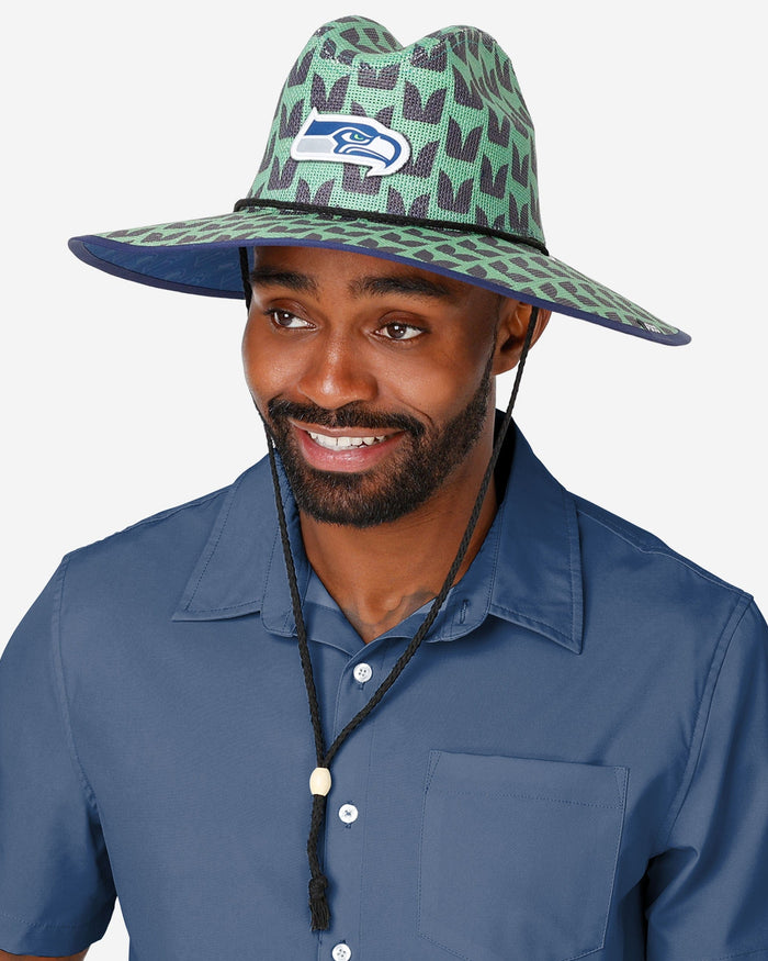 Seattle Seahawks Thematic Straw Hat FOCO - FOCO.com