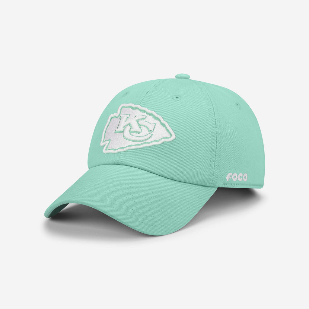 Kansas City Chiefs Spearmint Casual Cap FOCO - FOCO.com