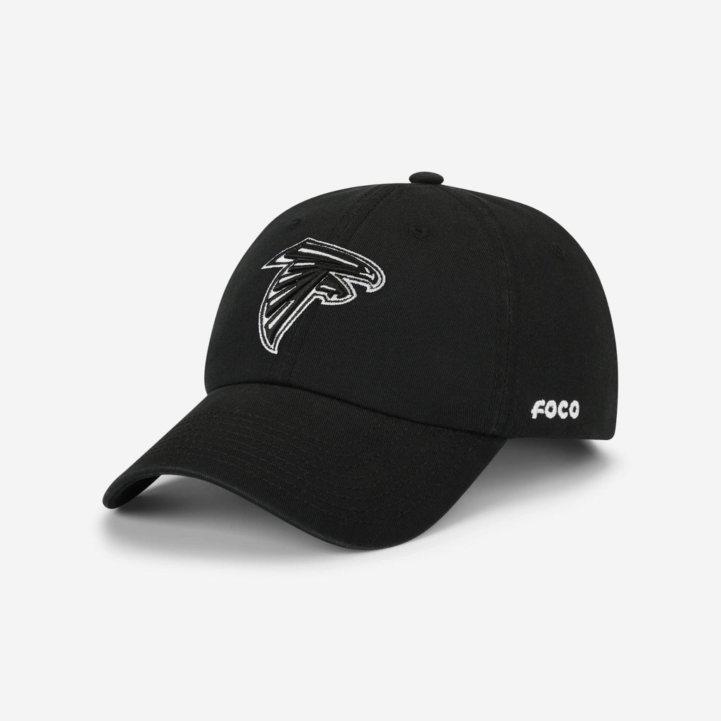 Atlanta Falcons Black & White Casual Cap FOCO - FOCO.com