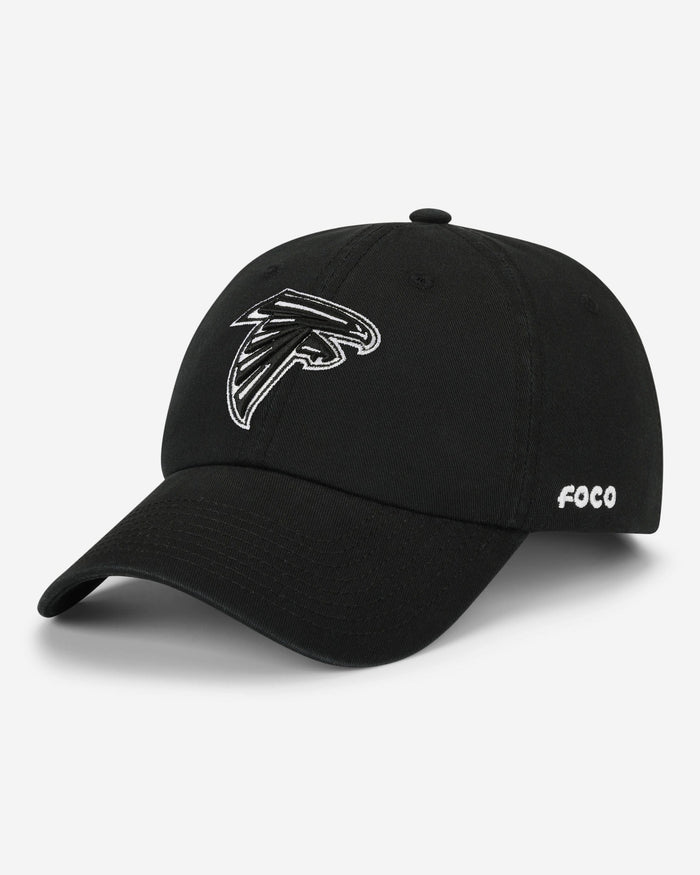 Atlanta Falcons Black & White Casual Cap FOCO - FOCO.com