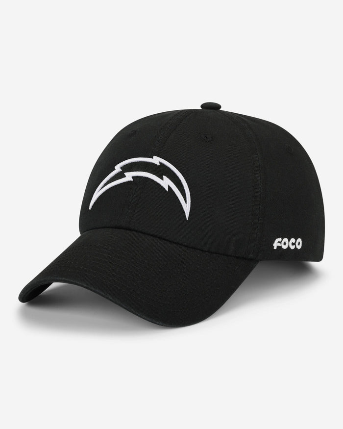 Los Angeles Chargers Black & White Casual Cap FOCO - FOCO.com