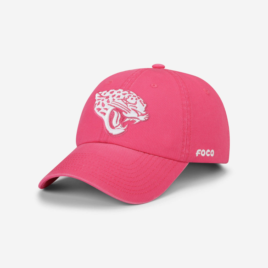 Jacksonville Jaguars Magenta & White Casual Cap FOCO - FOCO.com