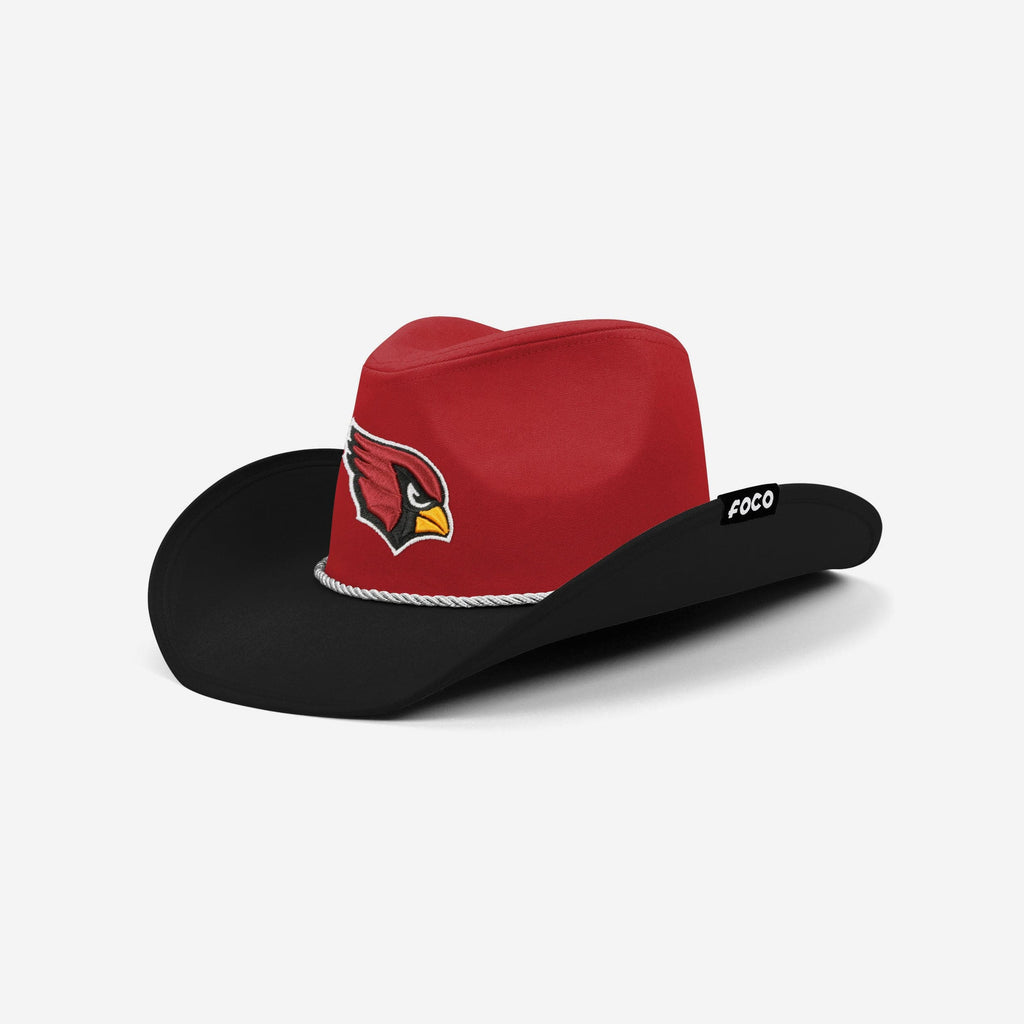 Arizona Cardinals Two Tone Cowboy Hat FOCO - FOCO.com