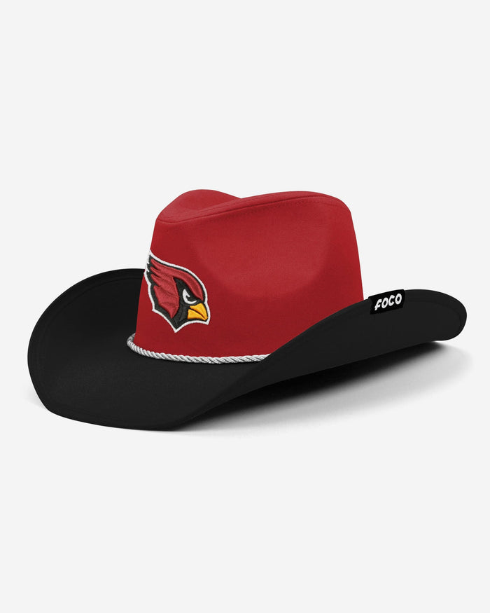 Arizona Cardinals Two Tone Cowboy Hat FOCO - FOCO.com
