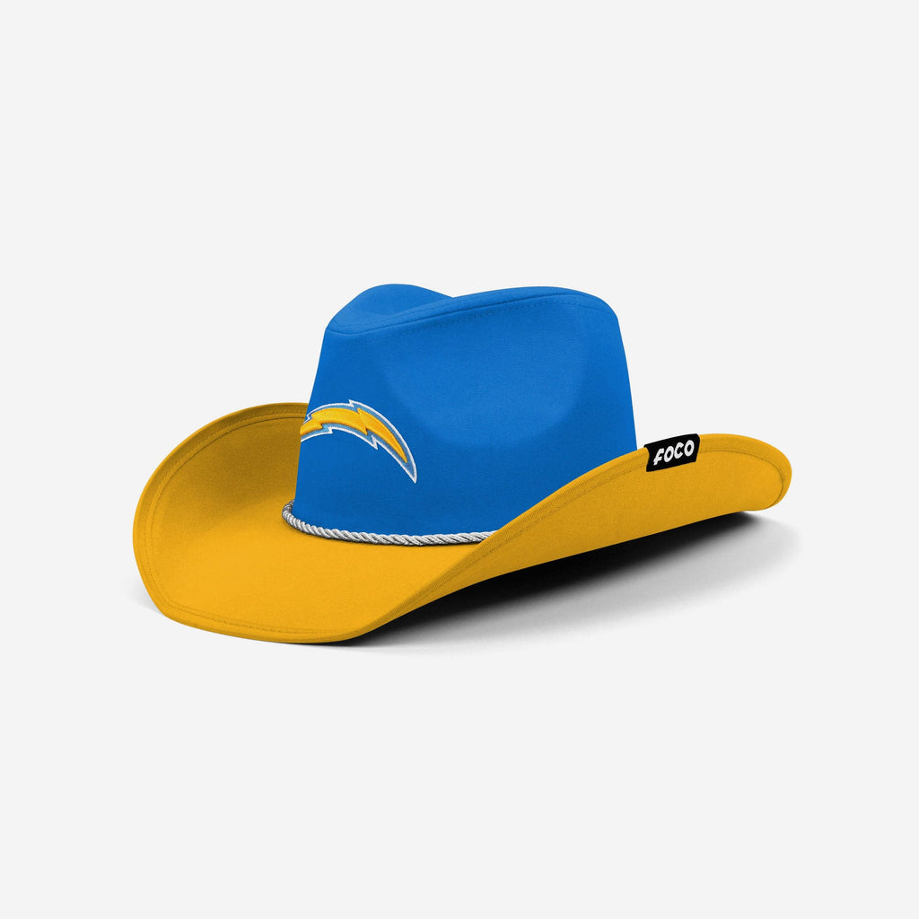 Los Angeles Chargers Two Tone Cowboy Hat FOCO - FOCO.com