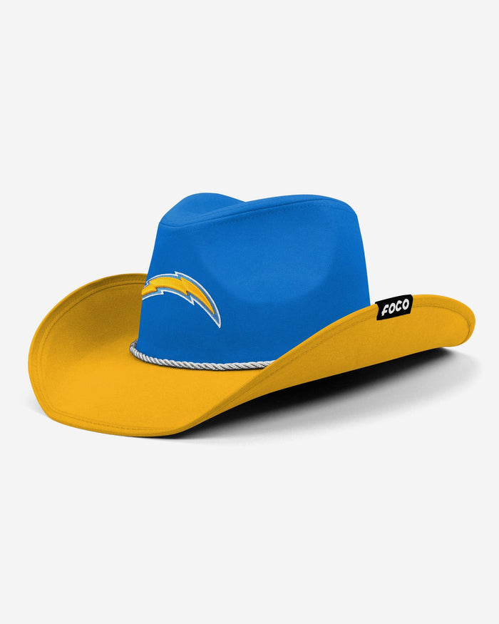 Los Angeles Chargers Two Tone Cowboy Hat FOCO - FOCO.com