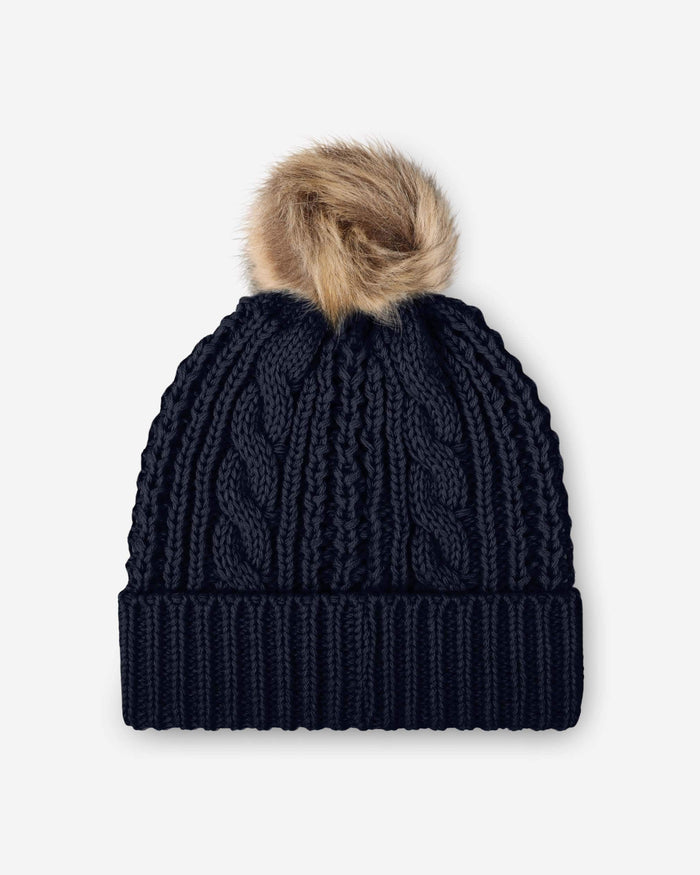 Dallas Cowboys Womens Faux Fur Pom Beanie FOCO - FOCO.com