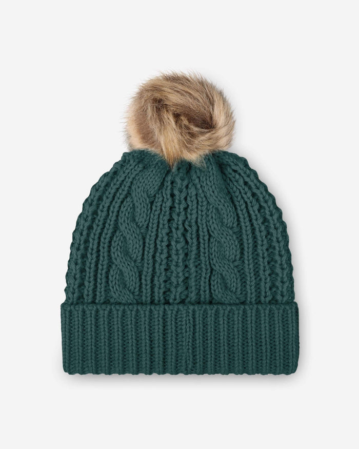 Philadelphia Eagles Womens Faux Fur Pom Beanie FOCO - FOCO.com