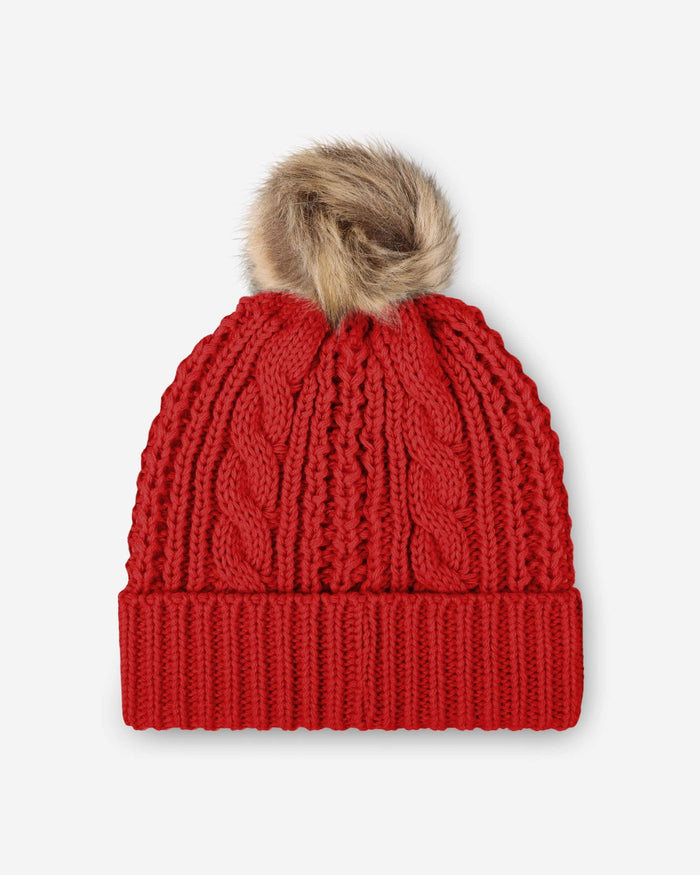 Tampa Bay Buccaneers Womens Faux Fur Pom Beanie FOCO - FOCO.com