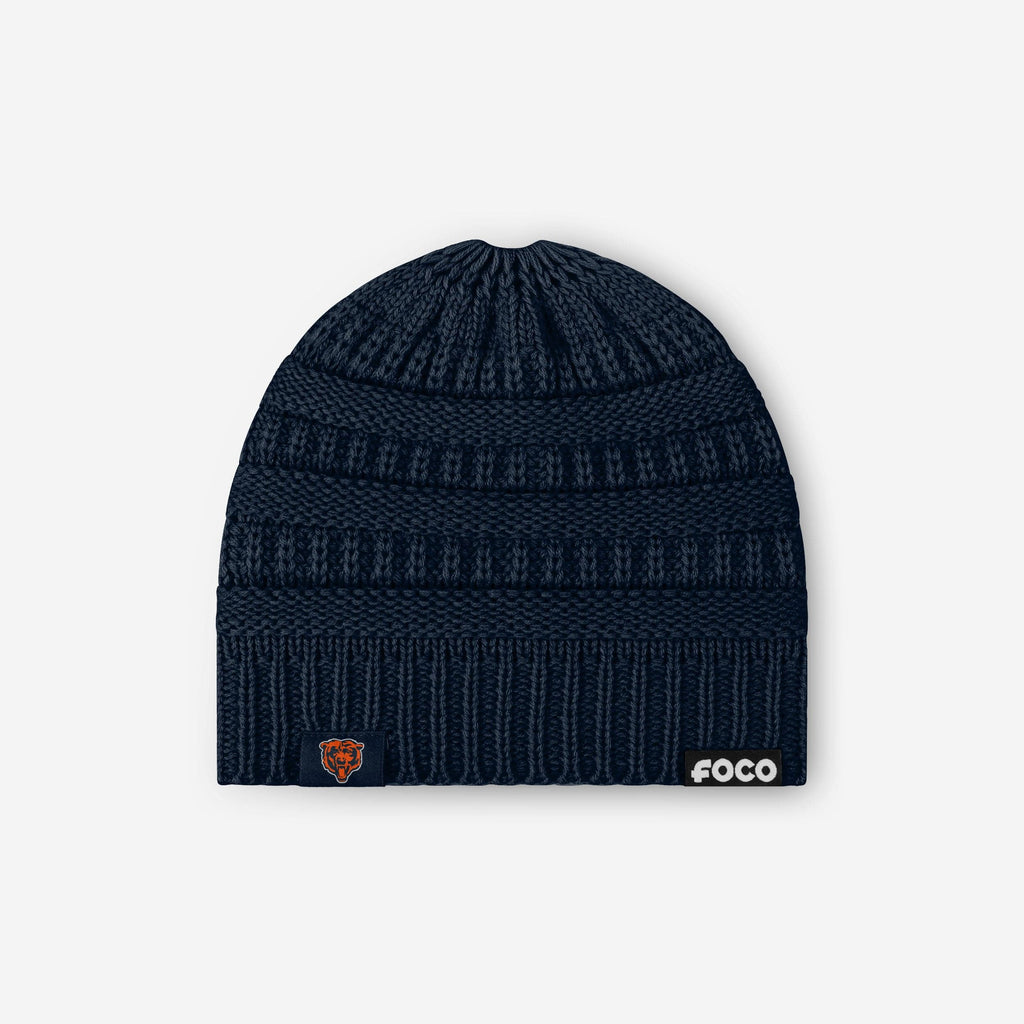 Chicago Bears Womens Solid Ponytail Beanie FOCO - FOCO.com