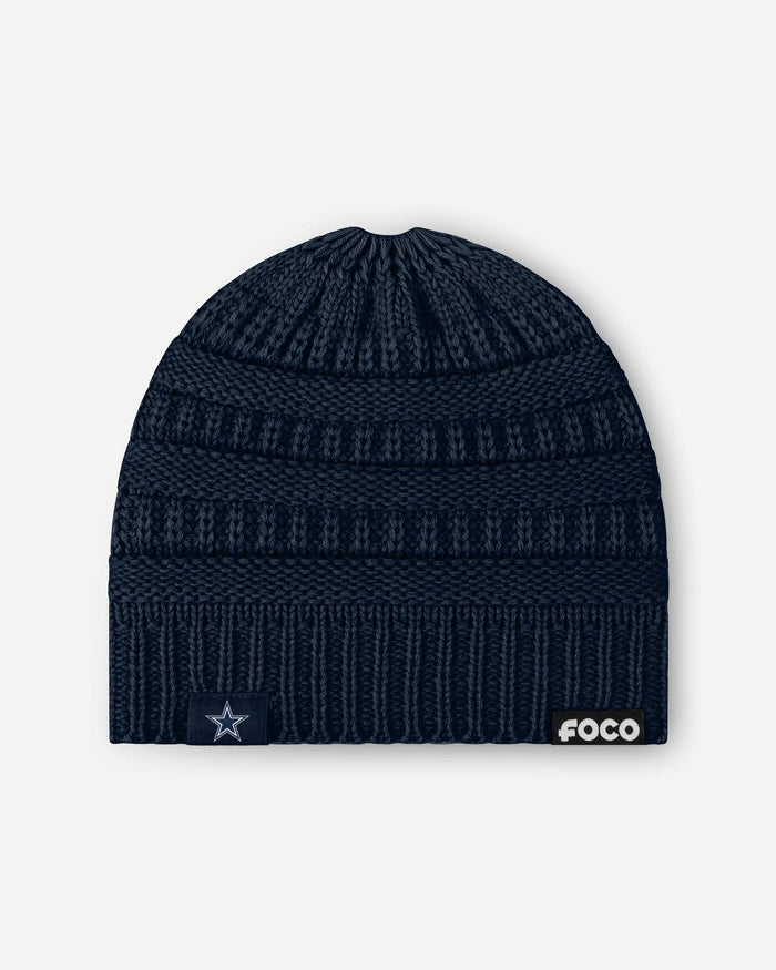 Dallas Cowboys Womens Solid Ponytail Beanie FOCO - FOCO.com