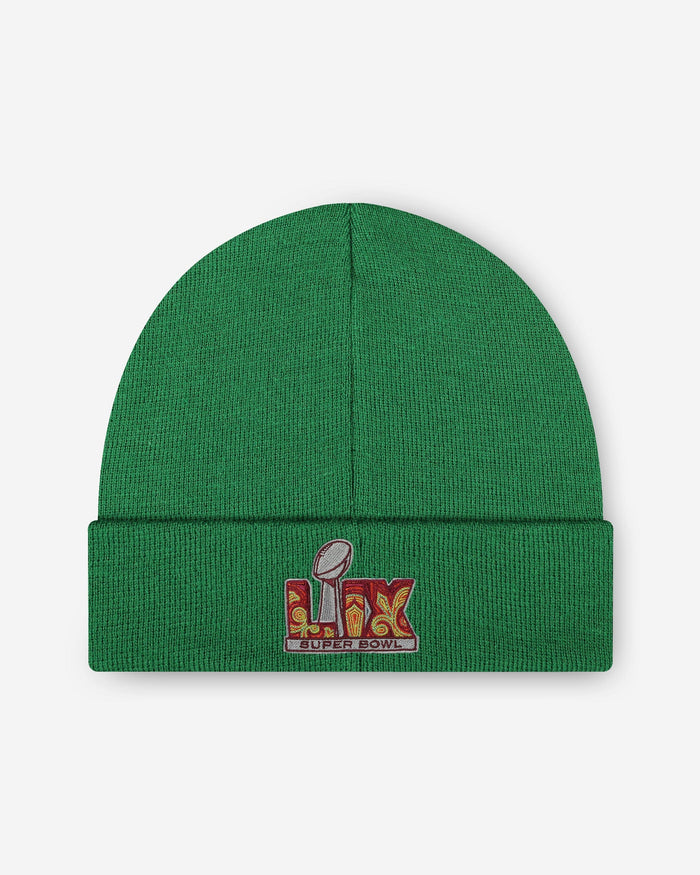 Philadelphia Eagles Super Bowl LIX Champions Basic Retro Logo Beanie FOCO - FOCO.com