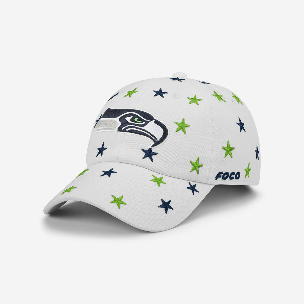Seattle Seahawks Star Spangled Casual Cap FOCO - FOCO.com