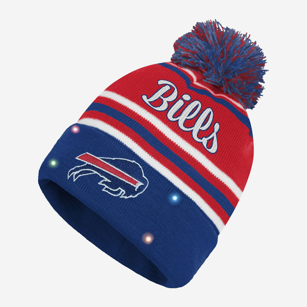 Buffalo Bills Womens Wordmark Script Light Up Beanie FOCO - FOCO.com