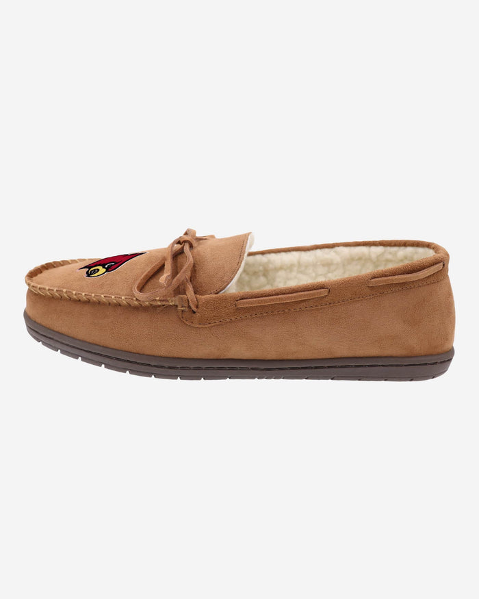 Louisville Cardinals Team Logo Moccasin Slipper FOCO S - FOCO.com