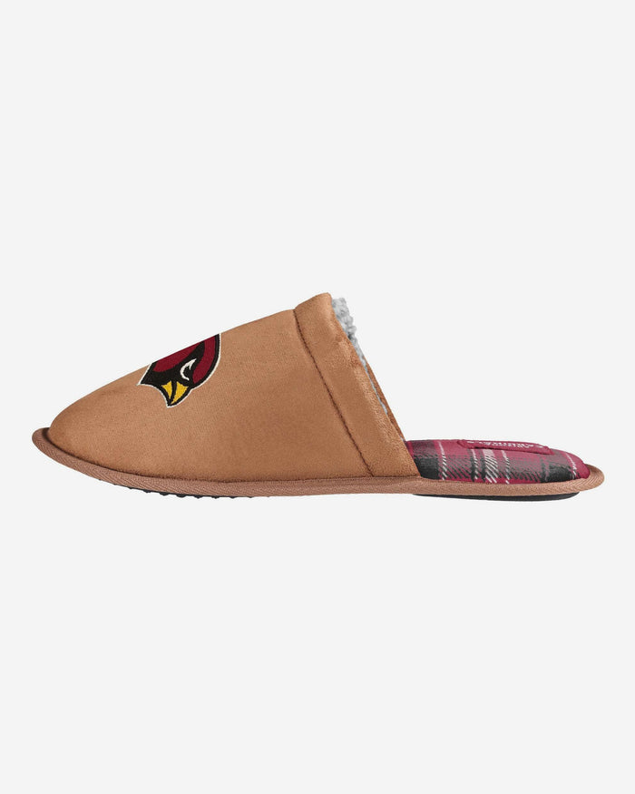 Arizona Cardinals Flannel Lined Brown Suede Scuff Slipper FOCO S - FOCO.com