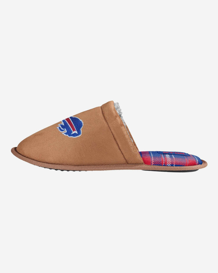 Buffalo Bills Flannel Lined Brown Suede Scuff Slipper FOCO S - FOCO.com