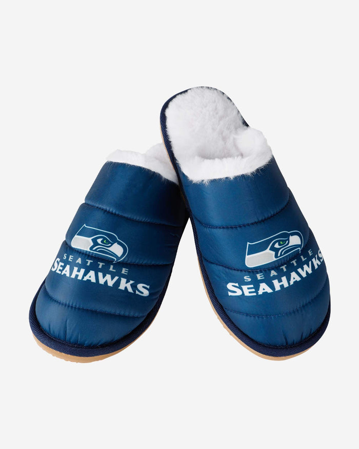 Seattle Seahawks Big Logo Mule Slipper FOCO - FOCO.com