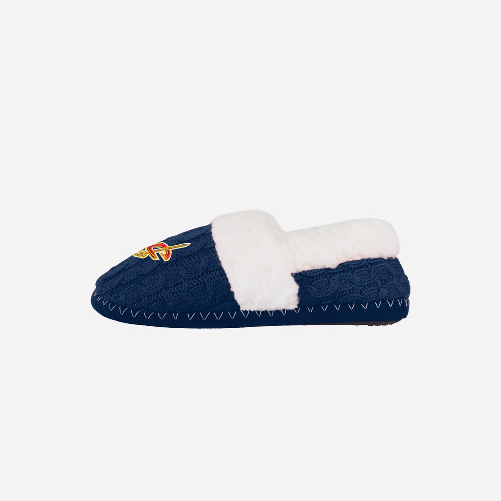 Cleveland Cavaliers Womens Team Color Moccasin Slipper FOCO - FOCO.com